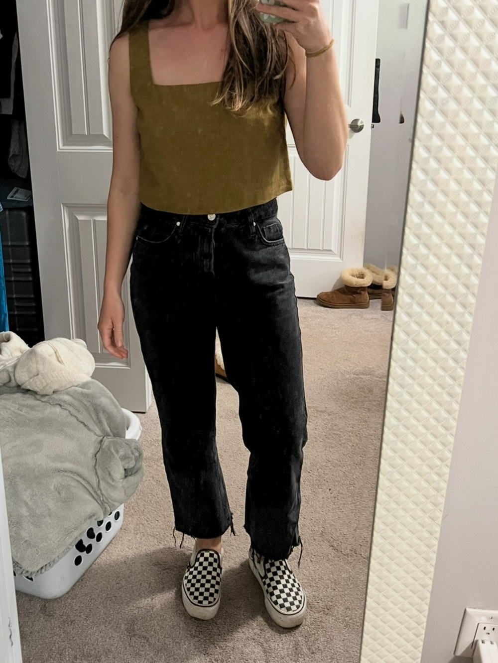 Zara Black Cropped Ankle Jeans